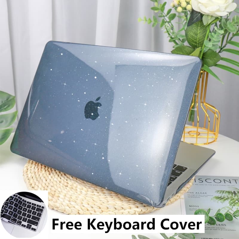 Glitter Cristal Caso Claro Para MacBook Air 13.6 M4 M3 M2 Transparent cover Air M1 Mac Pro 13 14 M1  Meninas Exclusivos