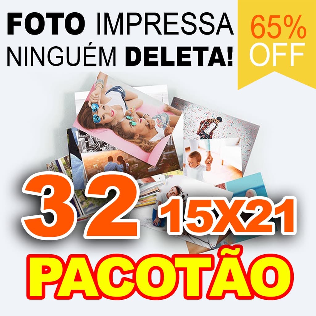 Impressão /Revelação de 32 Fotos 15x21 Decoração Entrega Rápida Pacote Economico  Com Qualidade.