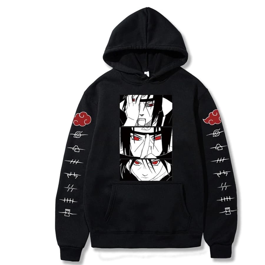 Blusa Masculina Moletom Anime Naruto Uchiha Itachi Vilas Renegadas