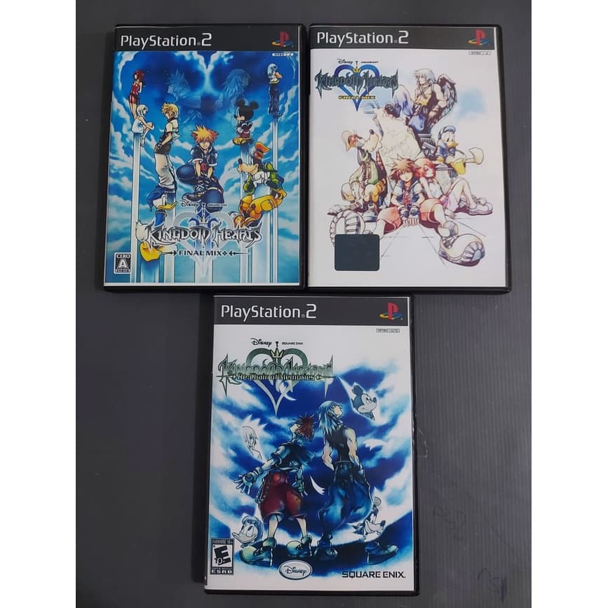 Kingdom Hearts Final Mix 1 e 2 + Chain of Memories Pt Br Ps2