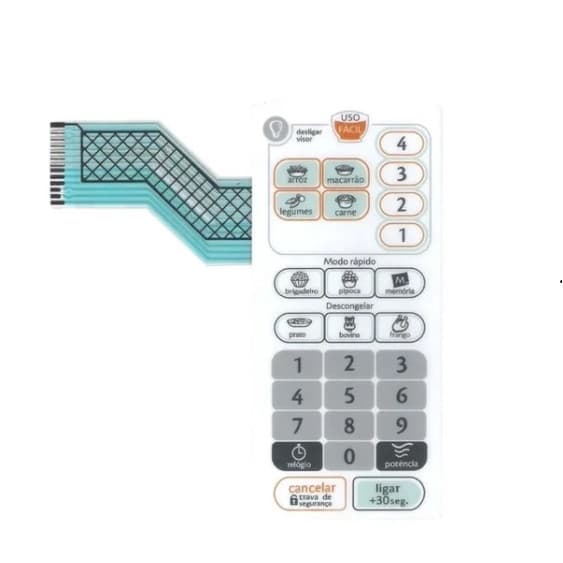 Painel Membrana Teclado Para Microondas Consul Cmp25 Cmp 25 Similar