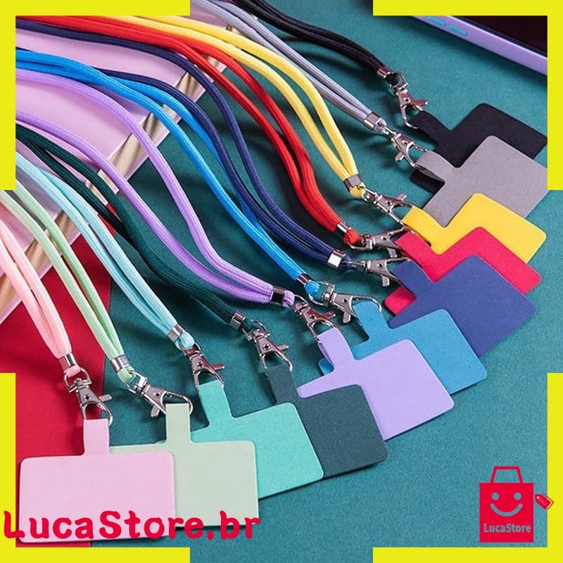 Em Estoque - Cordão Anti perda Flexível Ajustável Para Celular Anti Furto Com Alça De Pescoço