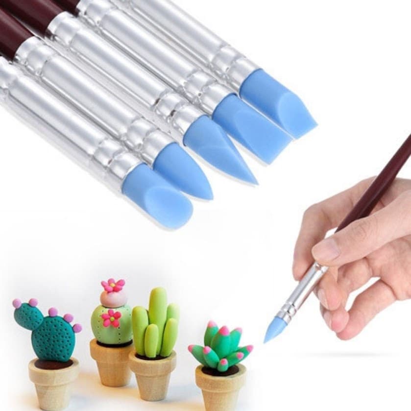 Pincel Para Escultura Modelador Silicone Brw Pc2200
