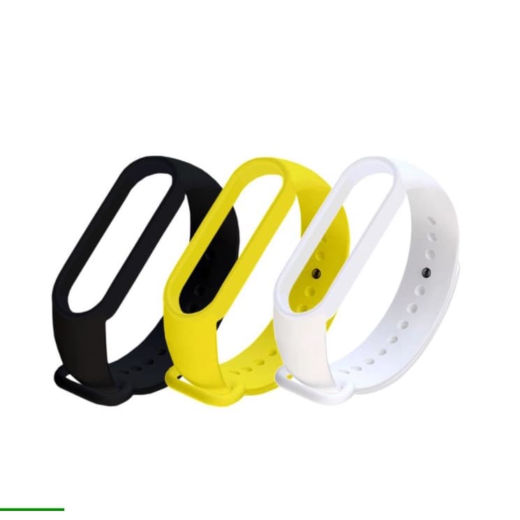 Kit com 3 pulseira de silicone para mi band 5