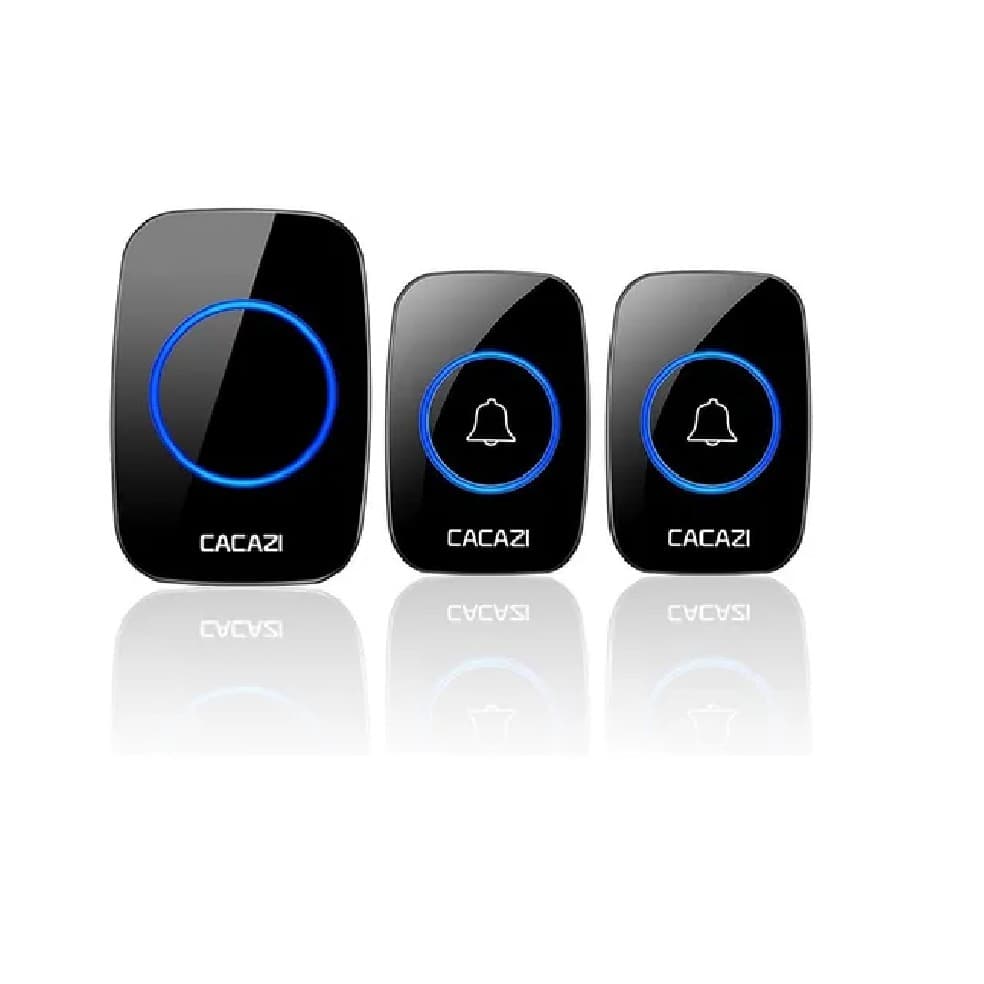 Campainha Sem Fio Cacazi A10 Alcance 300m 2 Transmissores