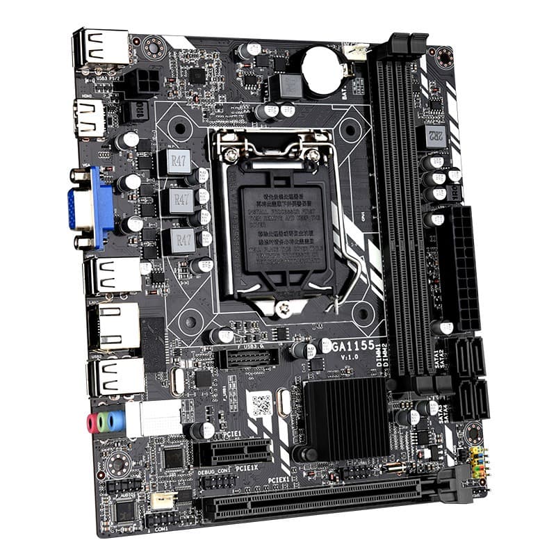 Placa Mãe OEM H61M 1155 DDR3 Intel i3/i5/i7 - 2/3º Geração