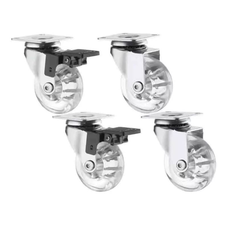 4 Roda Rodinha Giratórios 35mm Em Gel Com/sem Trava