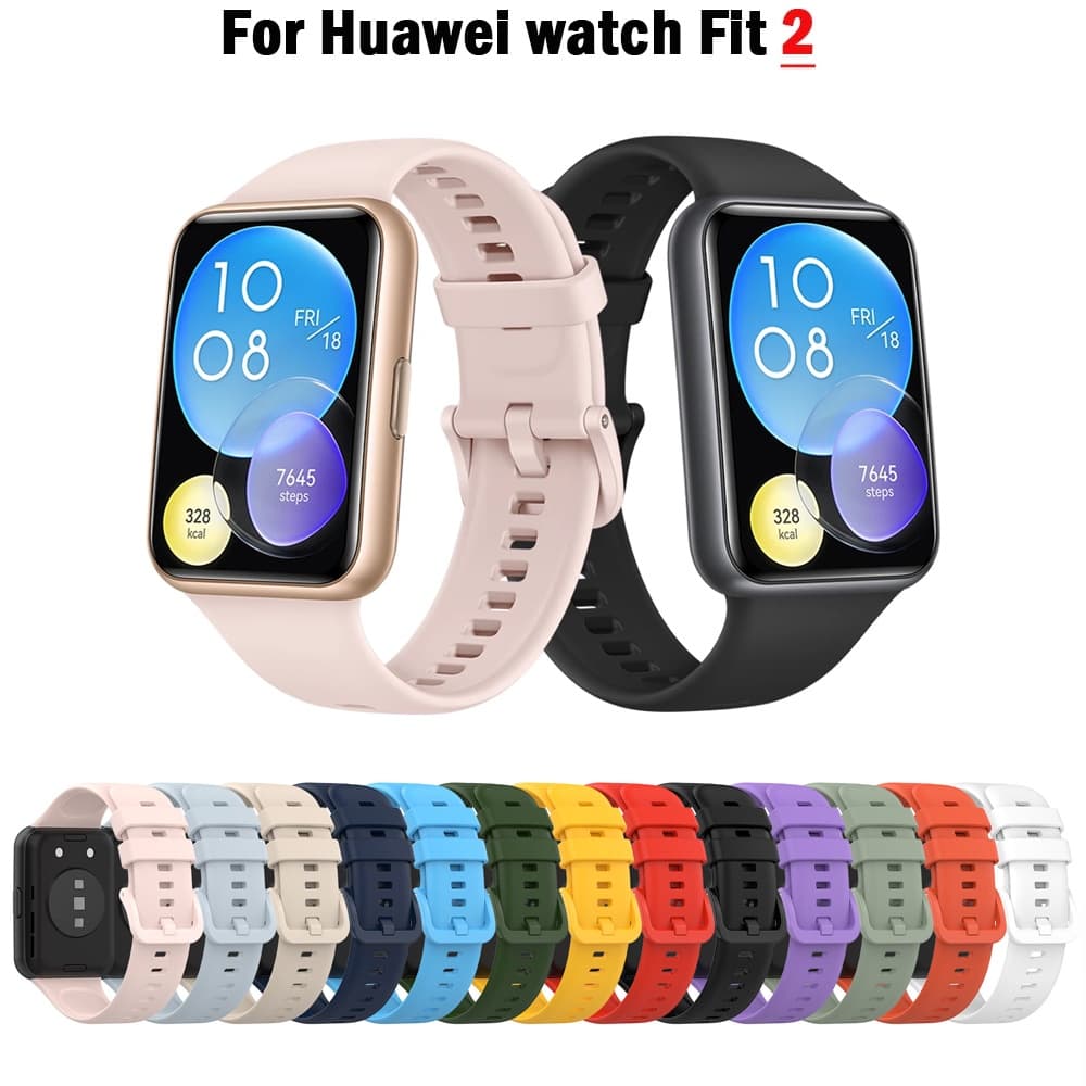 Pulseira De Silicone Flexível Substituta Para Relógio Huawei fit 2 Fit2