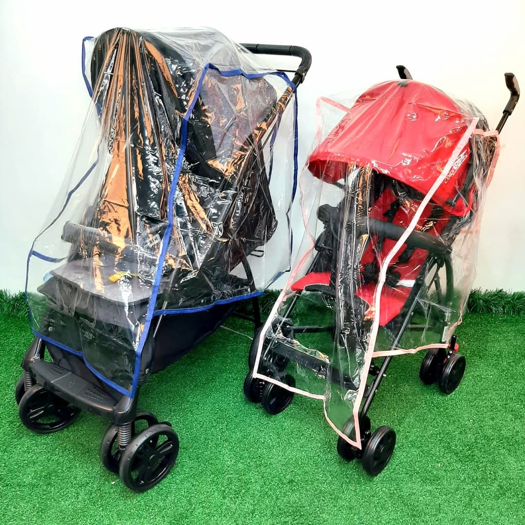 Capa De Chuva Para Carrinho Com Entrada De Ar Protege Bebê Lulila