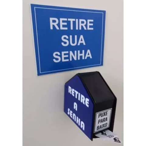 Dispenser Dispensador de Senhas + Rolo + Placa