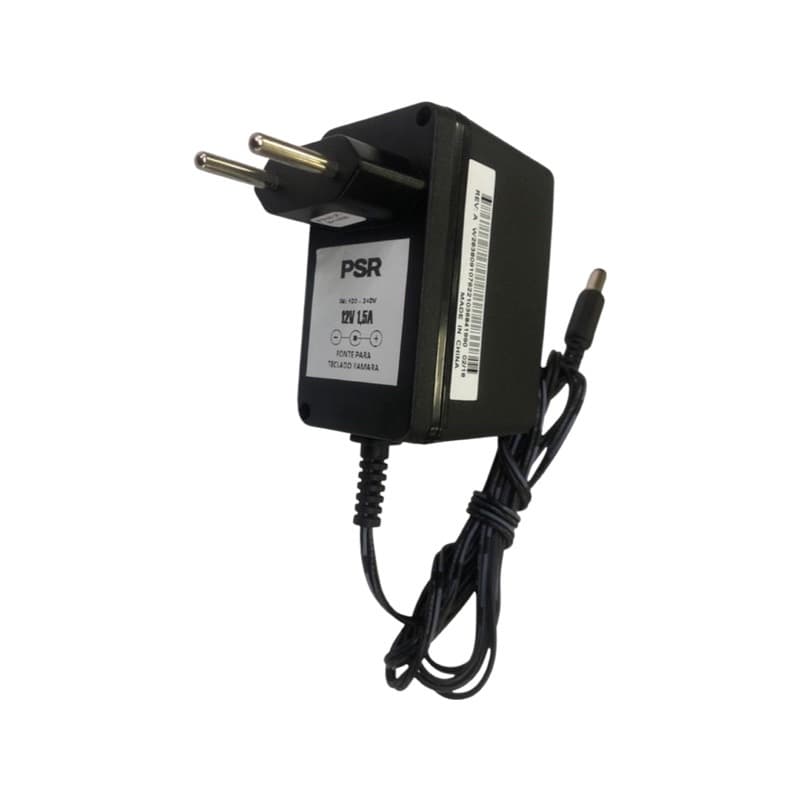 Fonte P/ Teclado 12v 1,5a Yamaha Teclado Digital Psr420 Bivolt