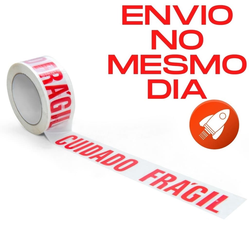 Fita Adesiva Impresso Cuidado Frágil Fragil 48x50m Rolo em Pvc De Alta Qualidade Tipo Durex