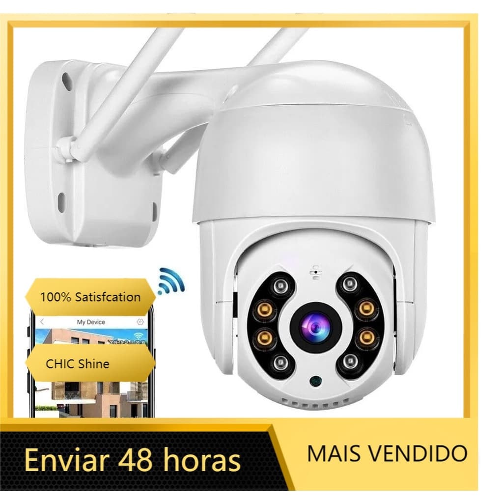 Camera Segurança Gira 320° Smart Ip Wifi Icsee  Dome Full Hd A8