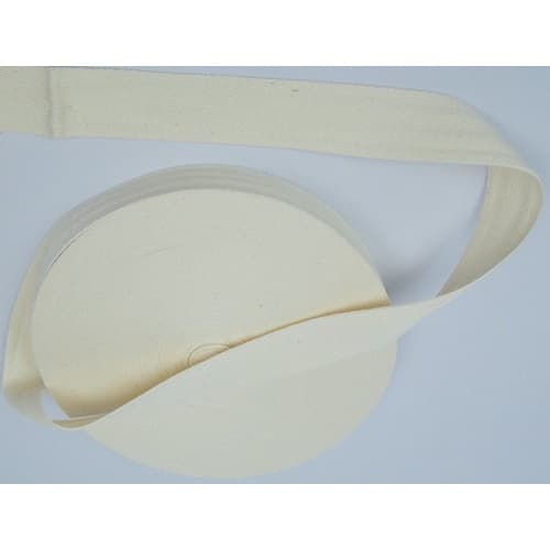 32 Mts Cadarço Sarjado Cru Em  Algodão 15 Mm - 1,5 Cm  -