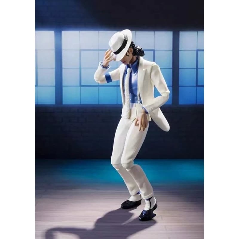 SHF Michael Jackson Figura Liso Criminal Moonwalk Ação Antigravidade Modelo Brinquedo