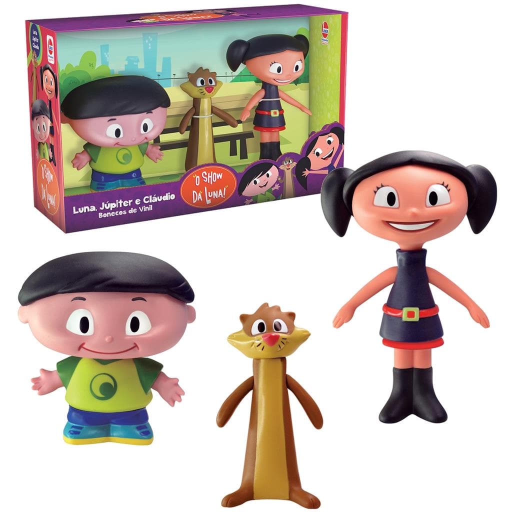 Kit 3 Bonecos Show Da Luna Jupiter E Claudio 278 - Lider