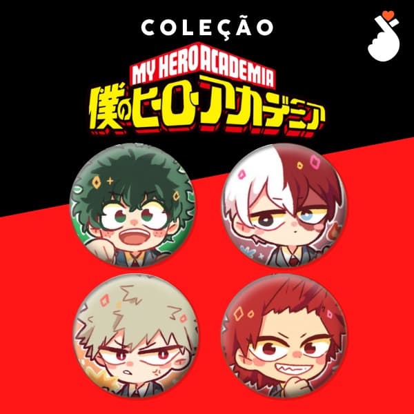 Bottons - Jovem Herói (Broche) Herói Academia