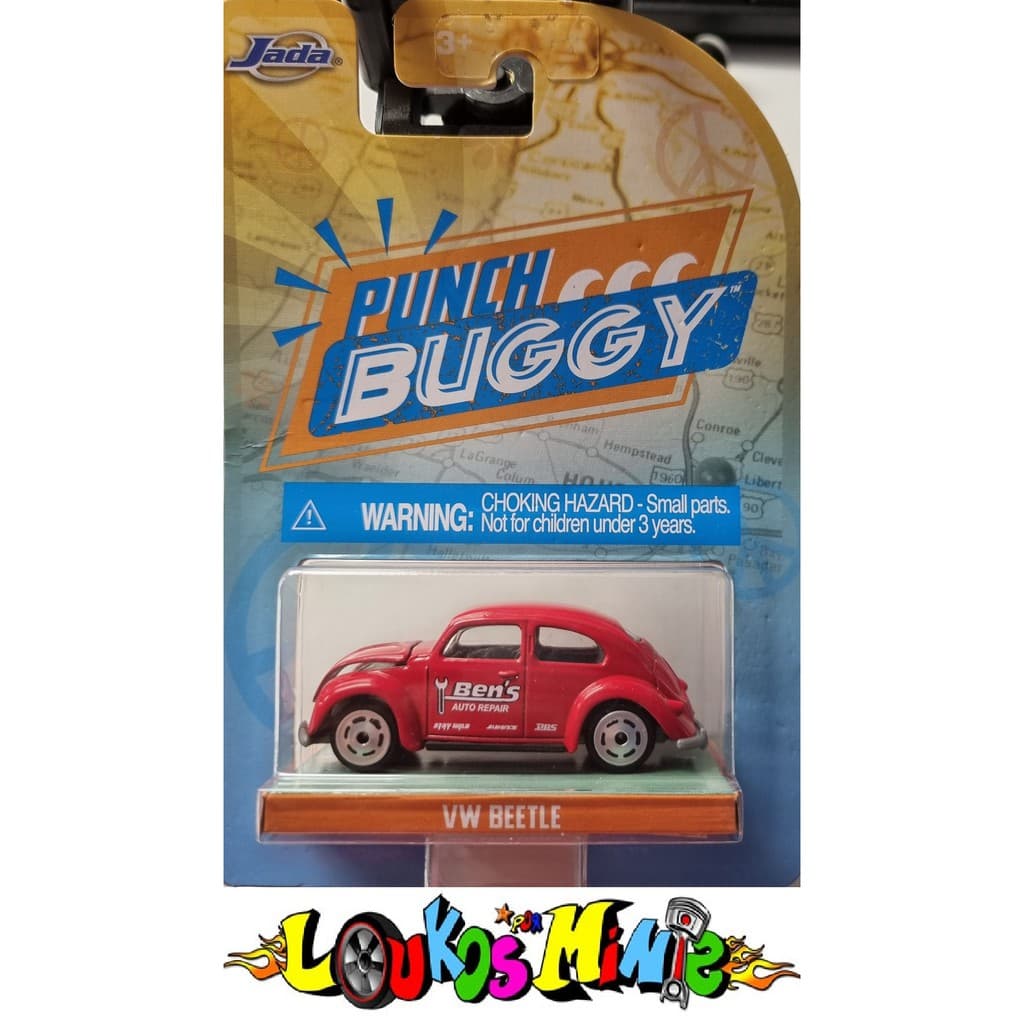 Jada Toys Punch Buggy Slug Bug Vw Beetle Fusca Vermelho