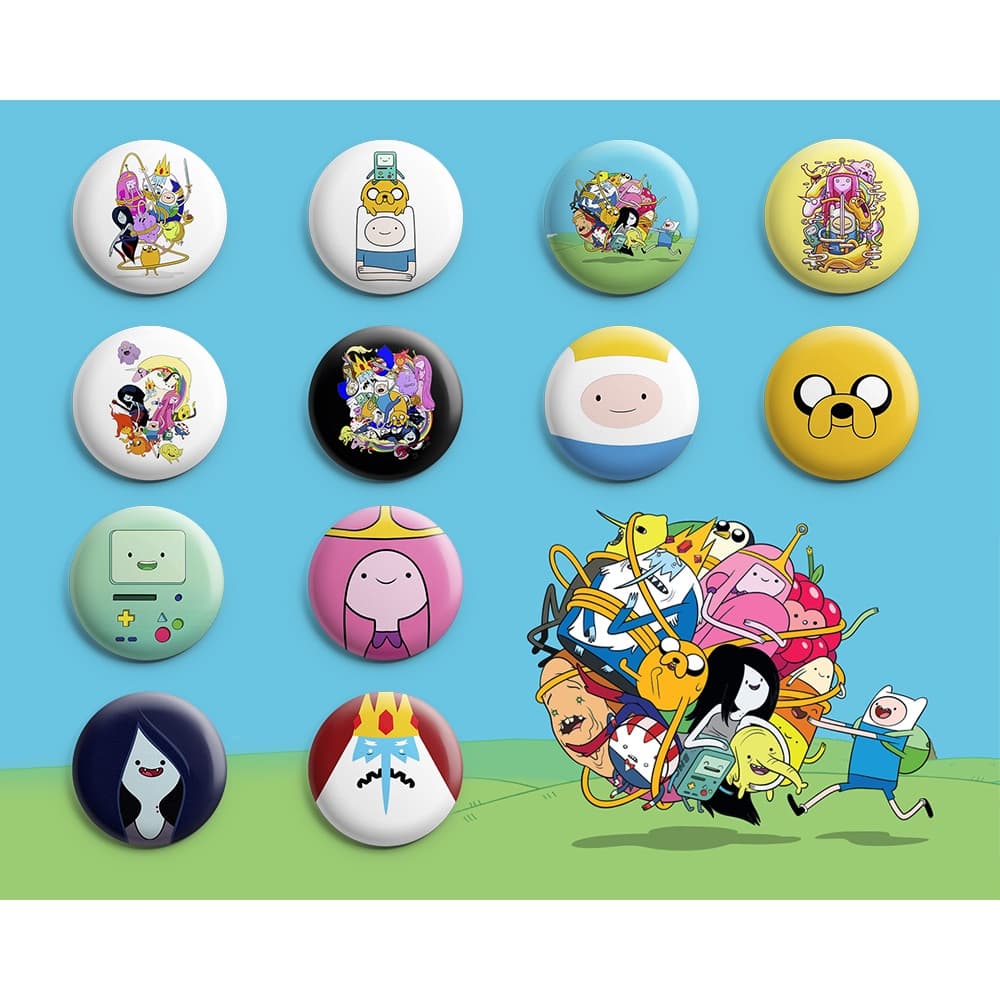 Bottons Hora de Aventura Adventure Time (3,5cm & 4,5cm) - Botom / Boton / Broche