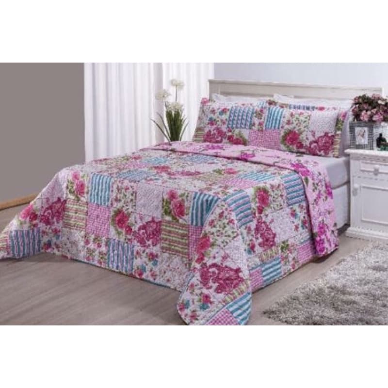 Cobre Leito Matelado Estampado Casal ou Solteiro