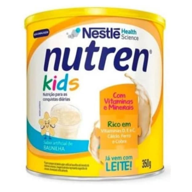 Nutren Kids Nestlé sabores  Baunilha - Morango - Chocolate