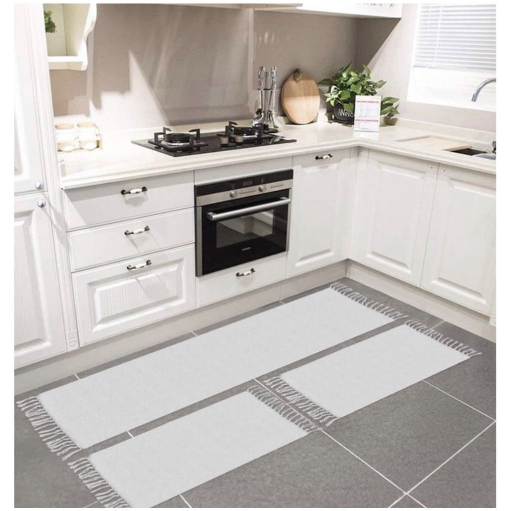 Kit Passadeira Tapete Para Cozinha De Tear 3 Peças- Direto Da Fabrica Decoração