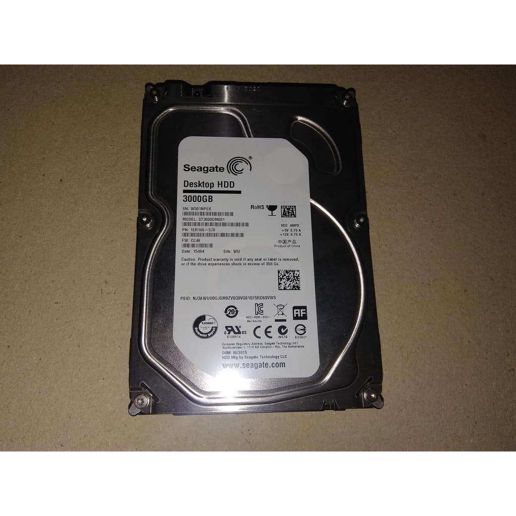 Seagate Barracuda ST3000DM01 3 TB (defeito)