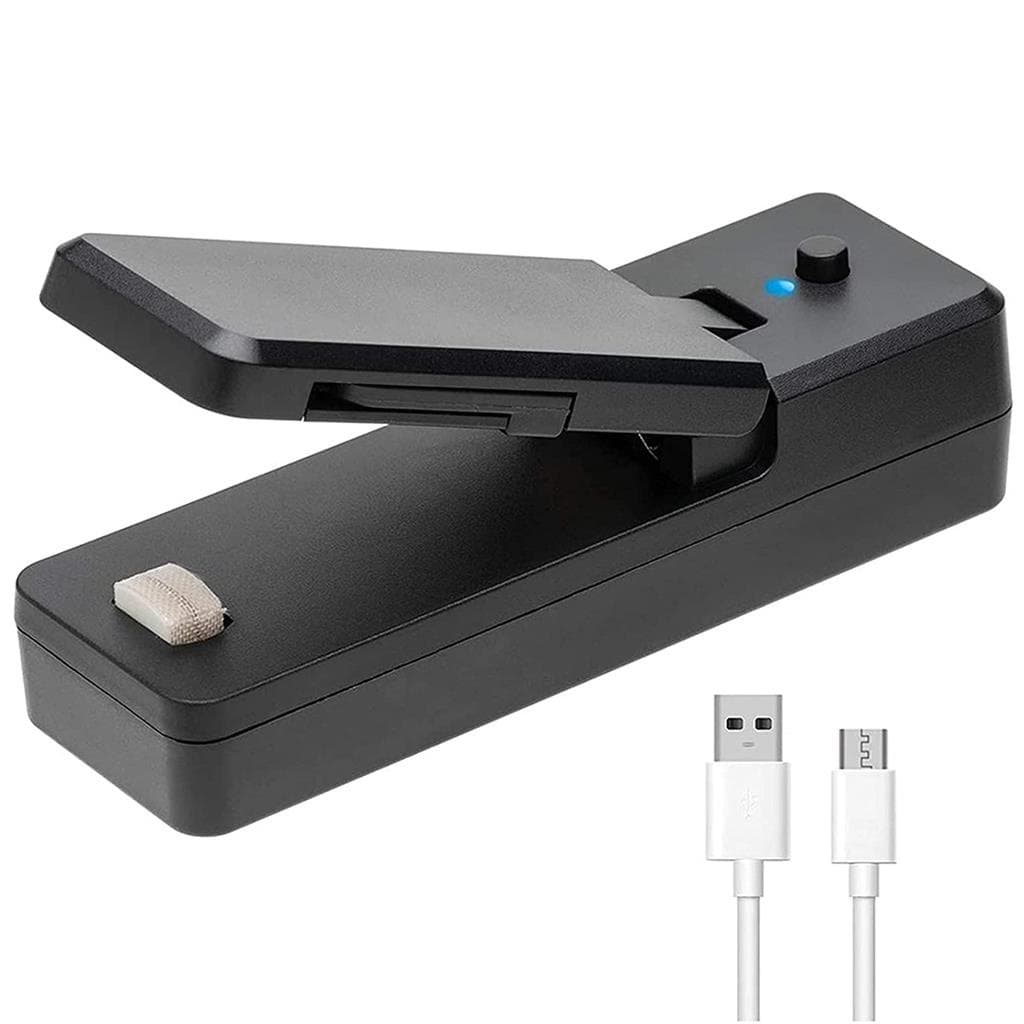 Mini Seladora Portátil Embalagens C/ Lâmina Carregamento USB