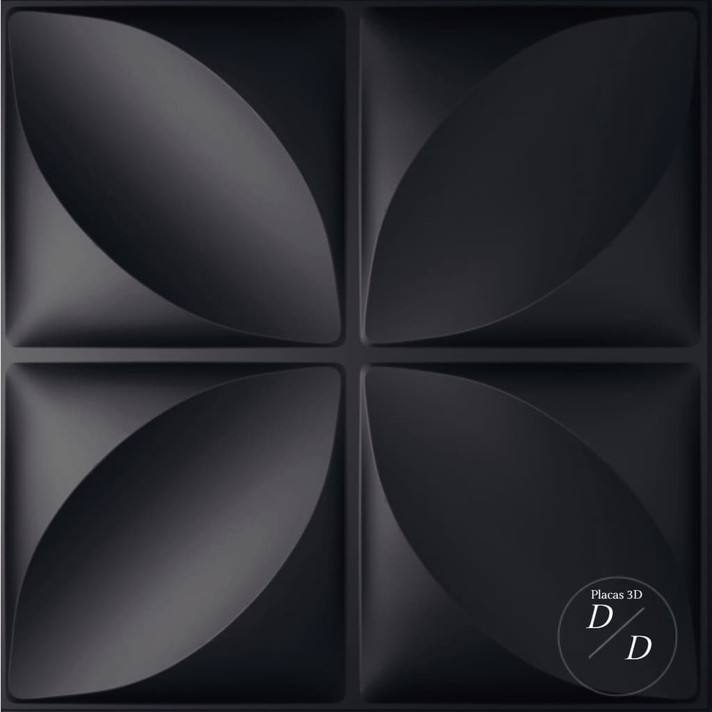 Molde 3d Para Placa De Gesso - 29x29cm - Melhor Preço Brasil - Modelo Pétala
