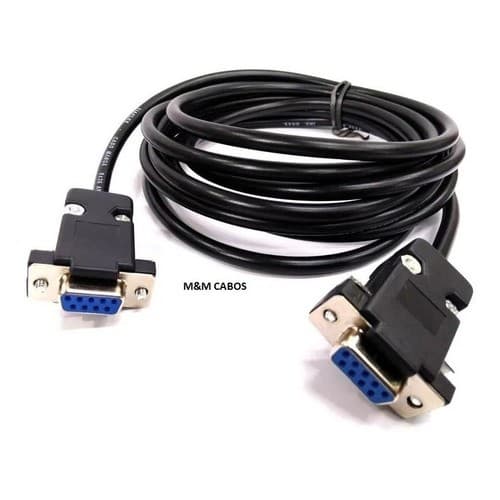 Cabo Serial Rs-232 Db9 Fêmea P/ Db9 Fêmea1 Metros