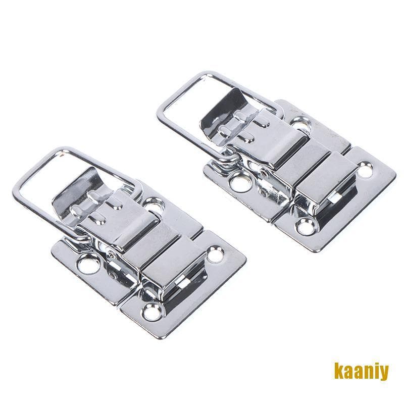 Kaaniy 2 Peças Trava De Aço Inoxidável Cromado Para Baú / Caixa / Mala / Ferramenta Com Fecho Obua
