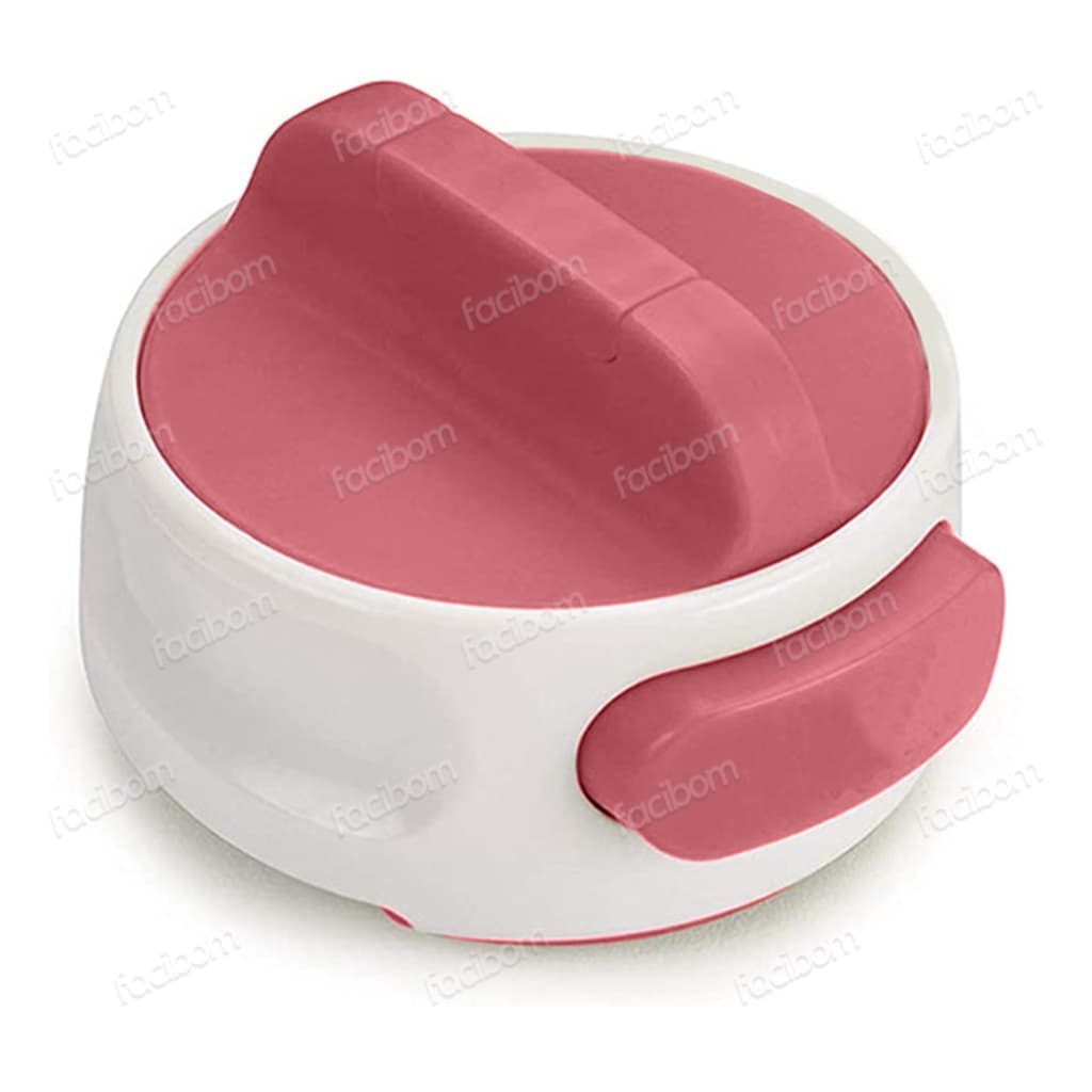 Abridor de Latas Redondo Manual Em ABS e Aço Inox Gourmet