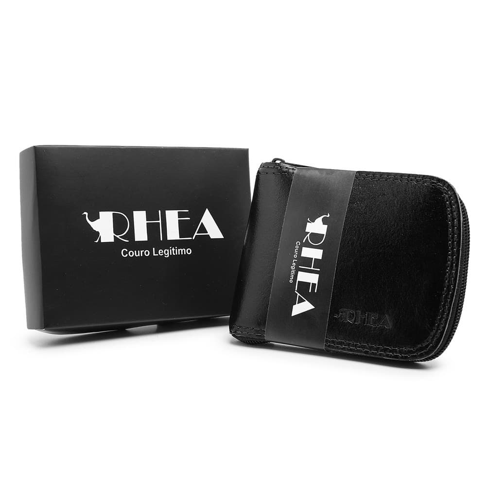 kit com 15 carteira grande fecho ziper na caixa atacado lojista revenda