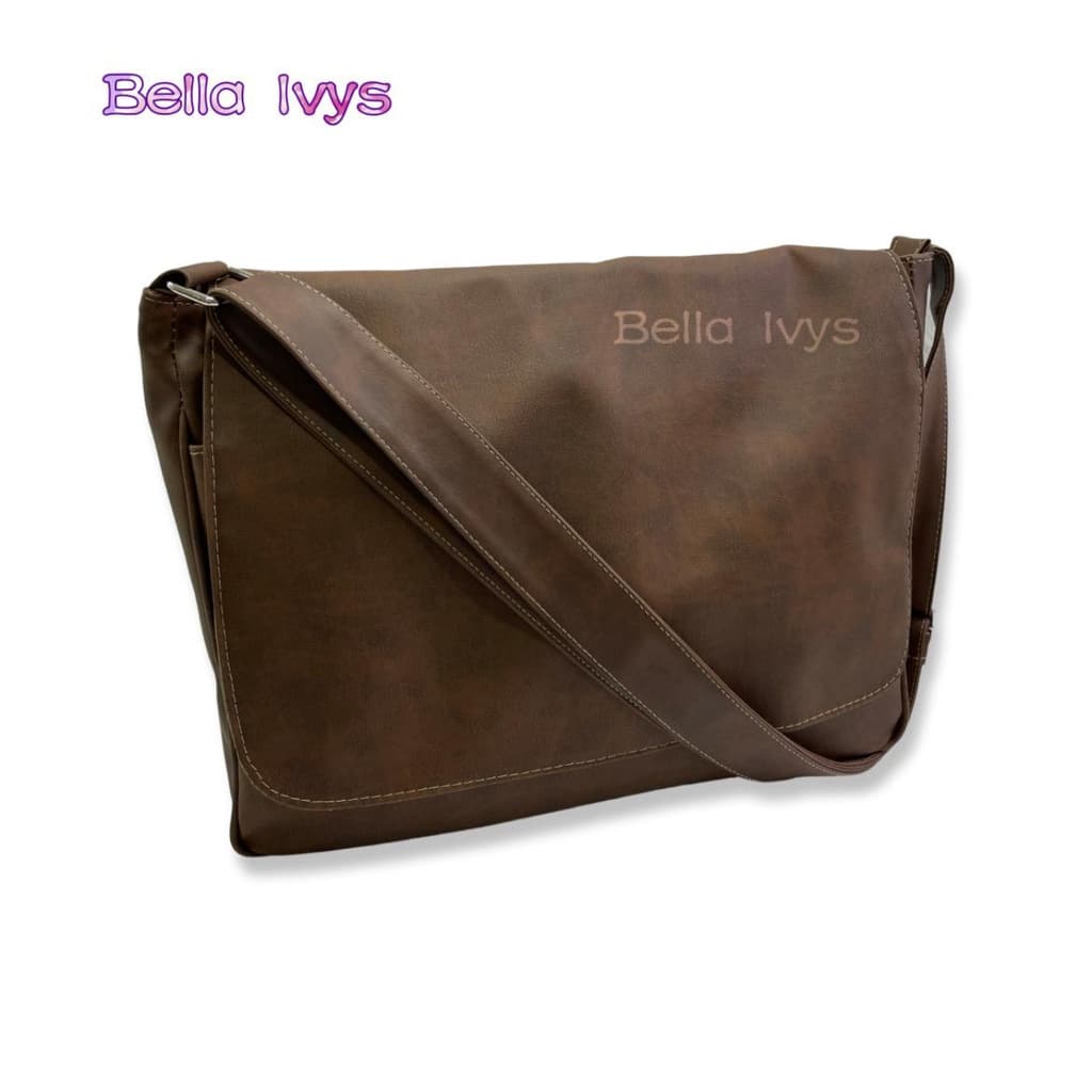 Bolsa Carteiro Pasta Executiva Notebook Transversal Couro Ecológico Reforçada