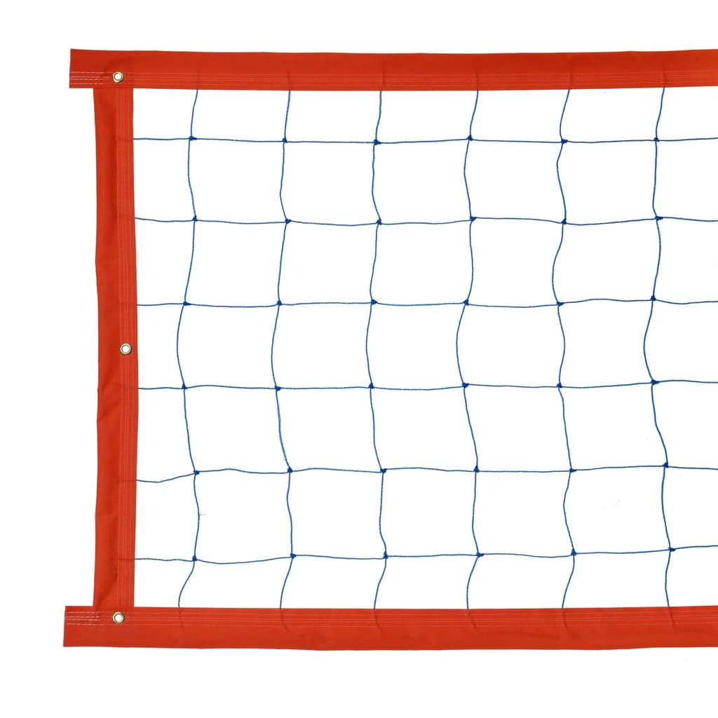 Rede de vôlei colorida 8 metros Evo Sports 4 faixas laranja