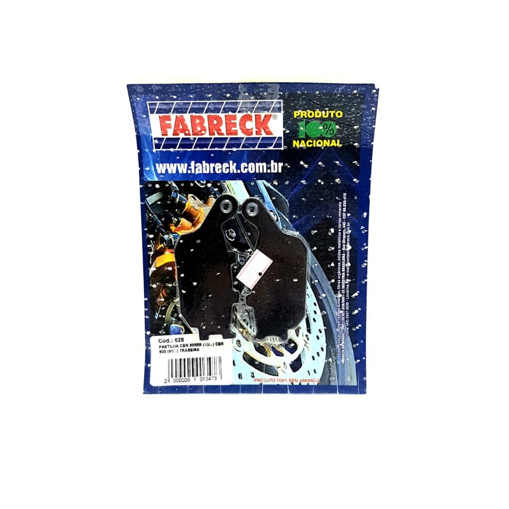 Pastilha Freio Traseira Cb 600 Hornet C/Abs 2008/...