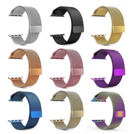pulseira milanese de metal para apple watch smart watch iwo x8 max 38/40mm 42/44mm W26 W46 T500T5 F8 F9 X7 IWO 8 9 10 11