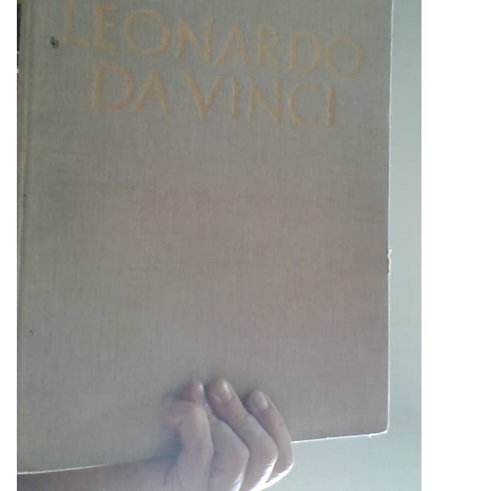 livro leonardo da vinci, volume 1 capa forrada com tecido, instituto geografico de agostini - novara