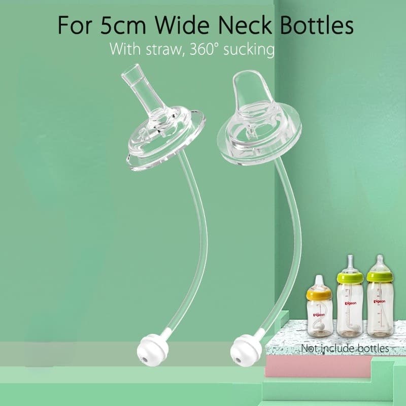 Bico De Mamadeira De Boca De Pato Com Canudo Para Pigeon & 5cm