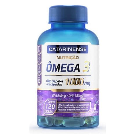 Ômega 3 1000mg - óleo de peixe catarinense 120 caps EPA 50mg + DHA 360mg Original Original