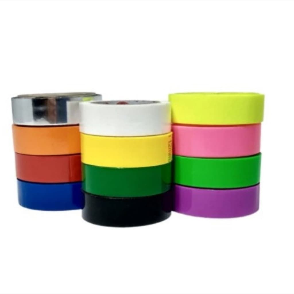 Kit 12 Fitas Adesivas Colorida Decorativa Marcação Diferenciação 12mmx10m Fit-Pel