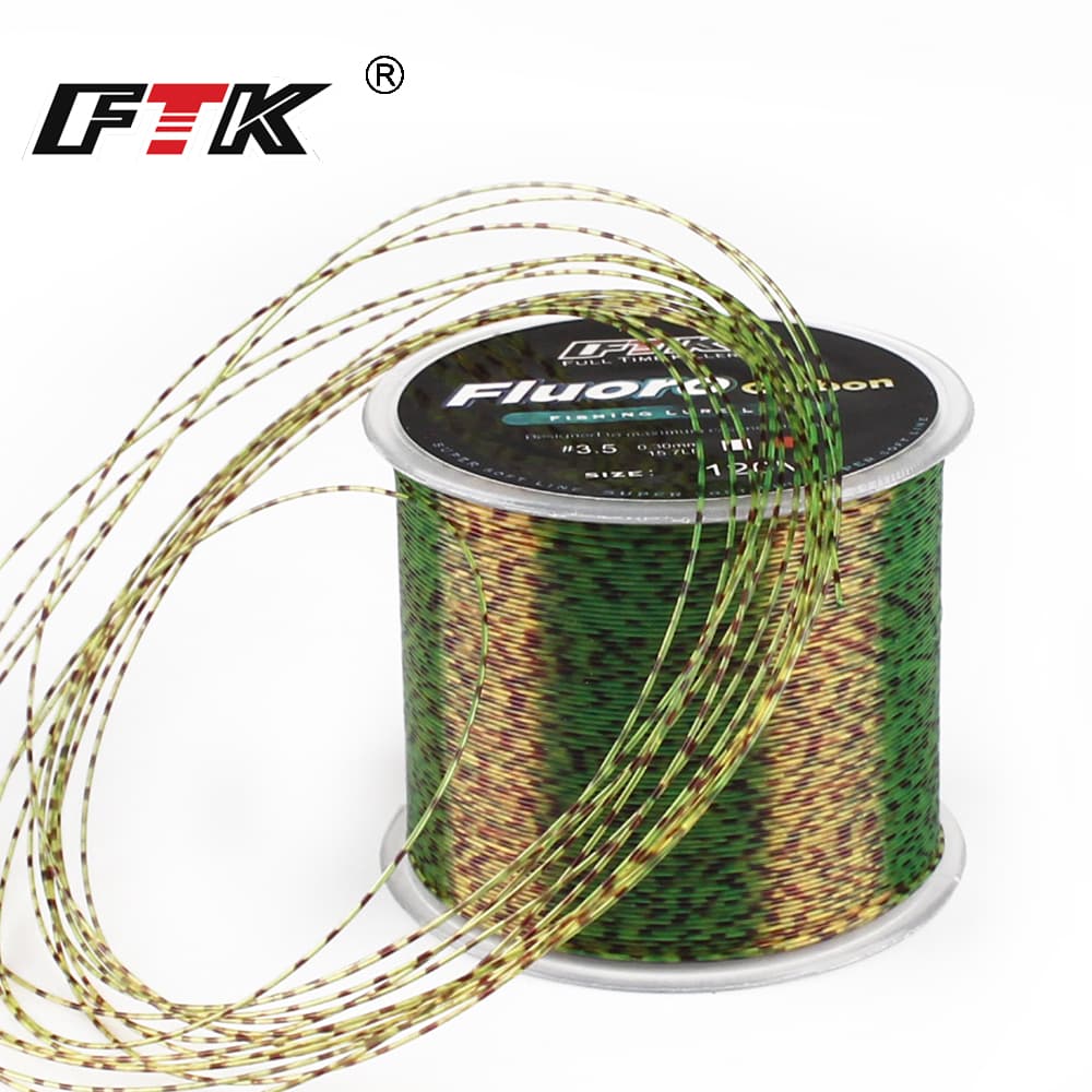 Linha De Pesca 120M , Resistente Ao Desgaste , Fluorocarbono , Revestido , Monofilamento De Fibra De Carbono , Adequado 