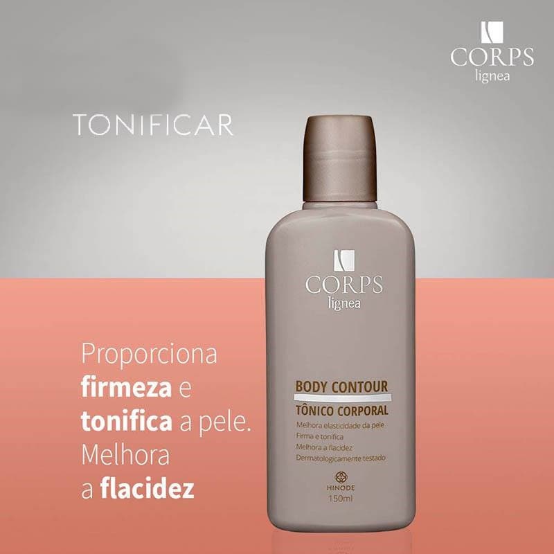 Tônico Corporal Tonificar a musculatura Corporal e Reduzir Medidas Abdominais Corps Lignea 150ml Hinode