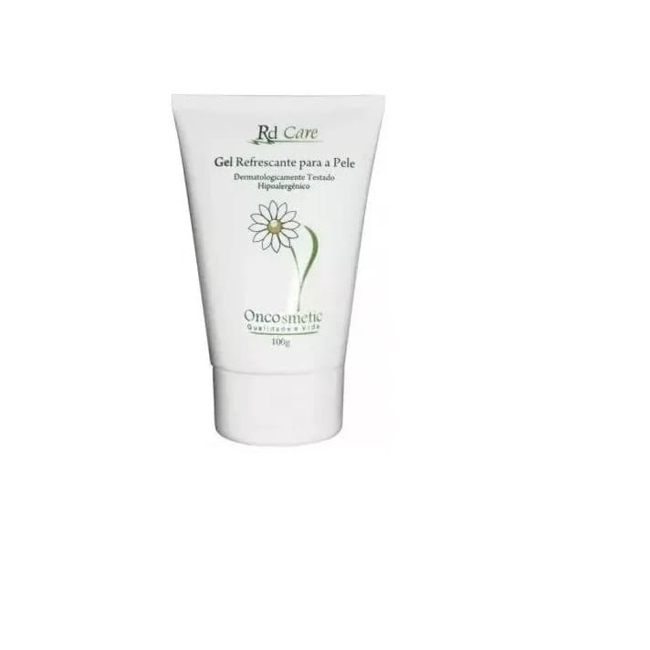 Gel Refrescante Oncosmetic 100g peles sensíveis facial e corporal oncologia radioterapia quimioterapia dermatologicamente testado sem alcool sem cheiro calmante suav