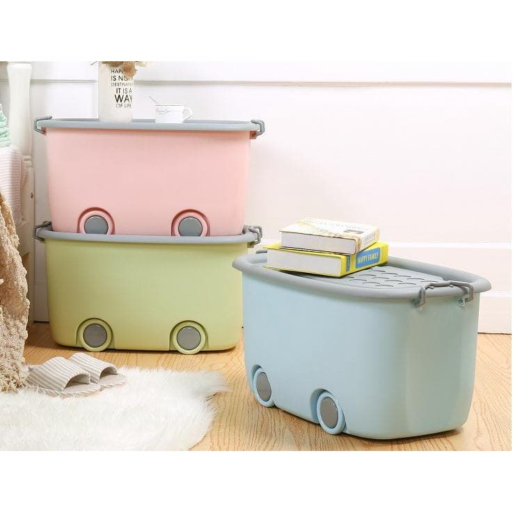 3 Unidades Caixa Organizadora Cesto Multiuso Brinquedo Infantil Quarto Bebê Decorativa  50L