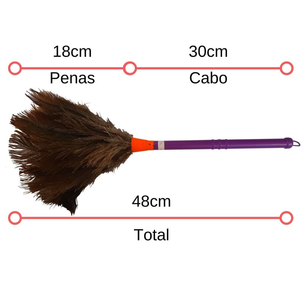 Espanadores De Pó De Penas De Avestruz Tira Po Vitrines N35