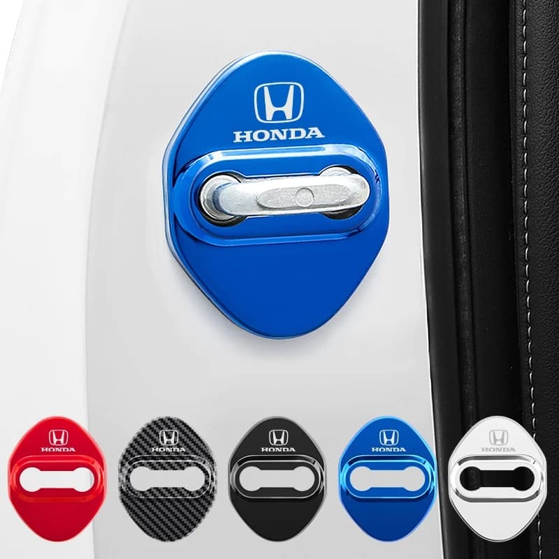4 Pçs Capa De Proteção Da Fechadura Porta Do Carro Aço Inoxidável Para Honda City Jazz BRV Civic Accord HRV CRV Accessor