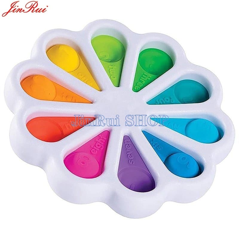 Simples Dimple Fidget Toy Alívio Do Estresse Brinquedos De Mão Para Crianças Fácil De Usar De Silicone Macio Descompresção Pop-Lo