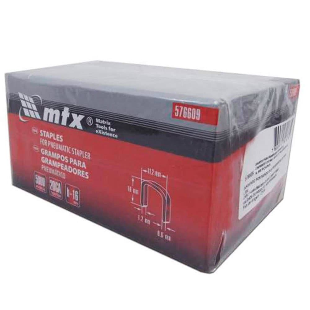 Grampos Grampeador Pneumático 5000 Peças 576609 Mtx 16mm
