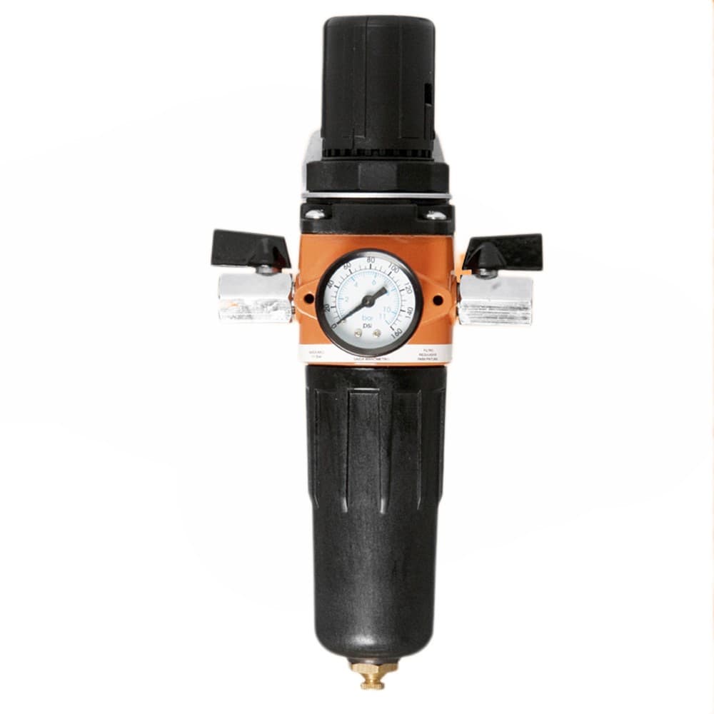 Filtro De Ar Para Compressor Com Regulador  Manômetro 1/2